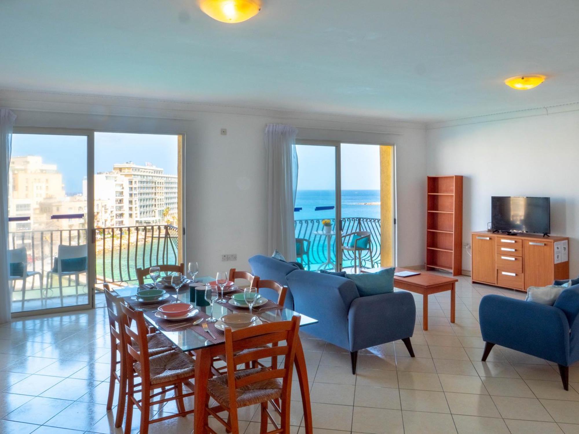 Morina Court - Seaview Apartments And Penthouse In St Julians By Shortletsmalta Сент Джулианс Экстерьер фото
